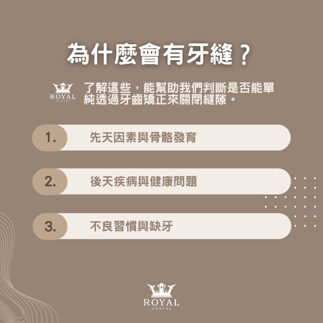 為什麼會有牙縫？
